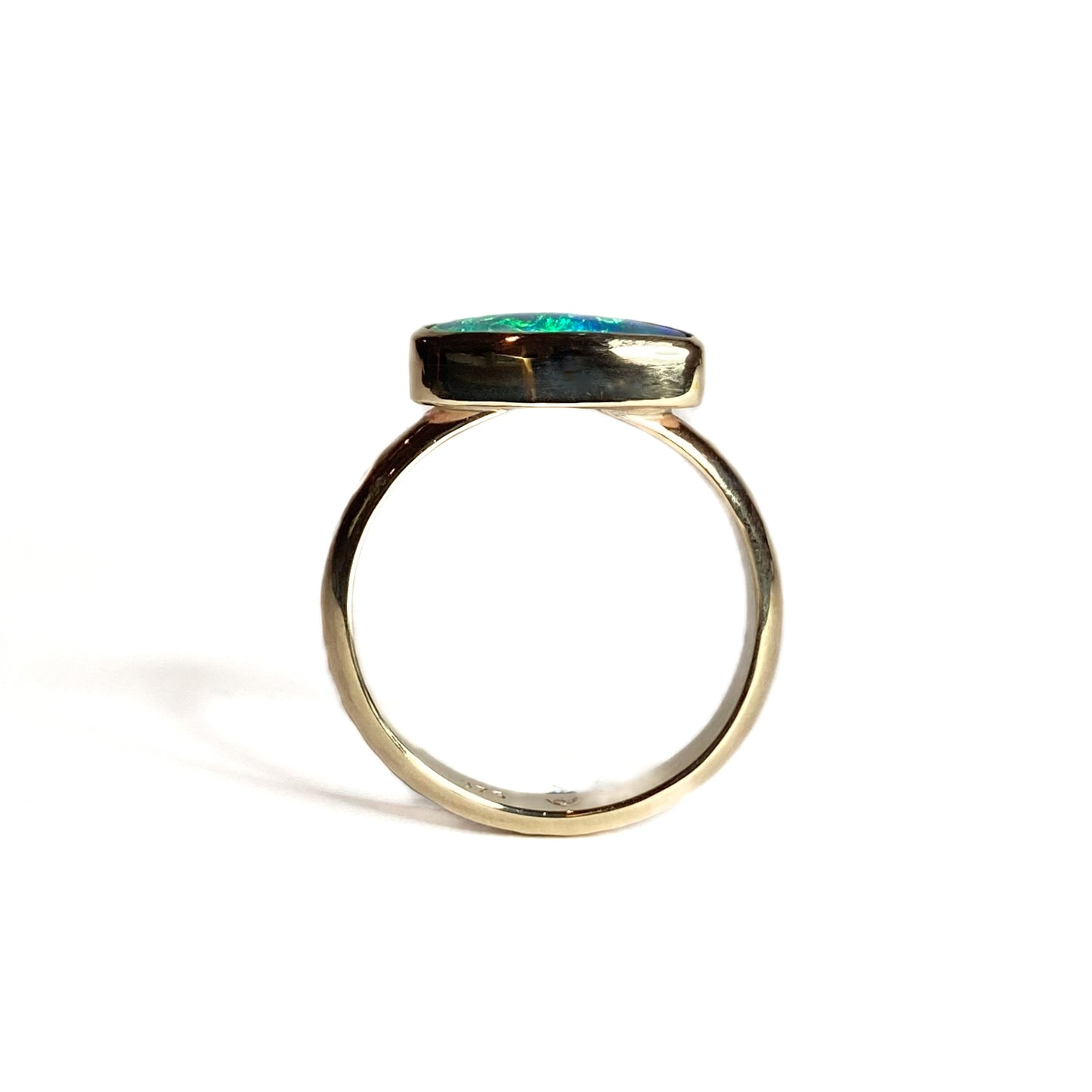 Gold Ocean Opal Ring