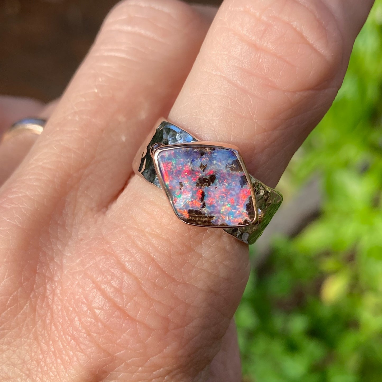 Sunset Sky Opal Ring