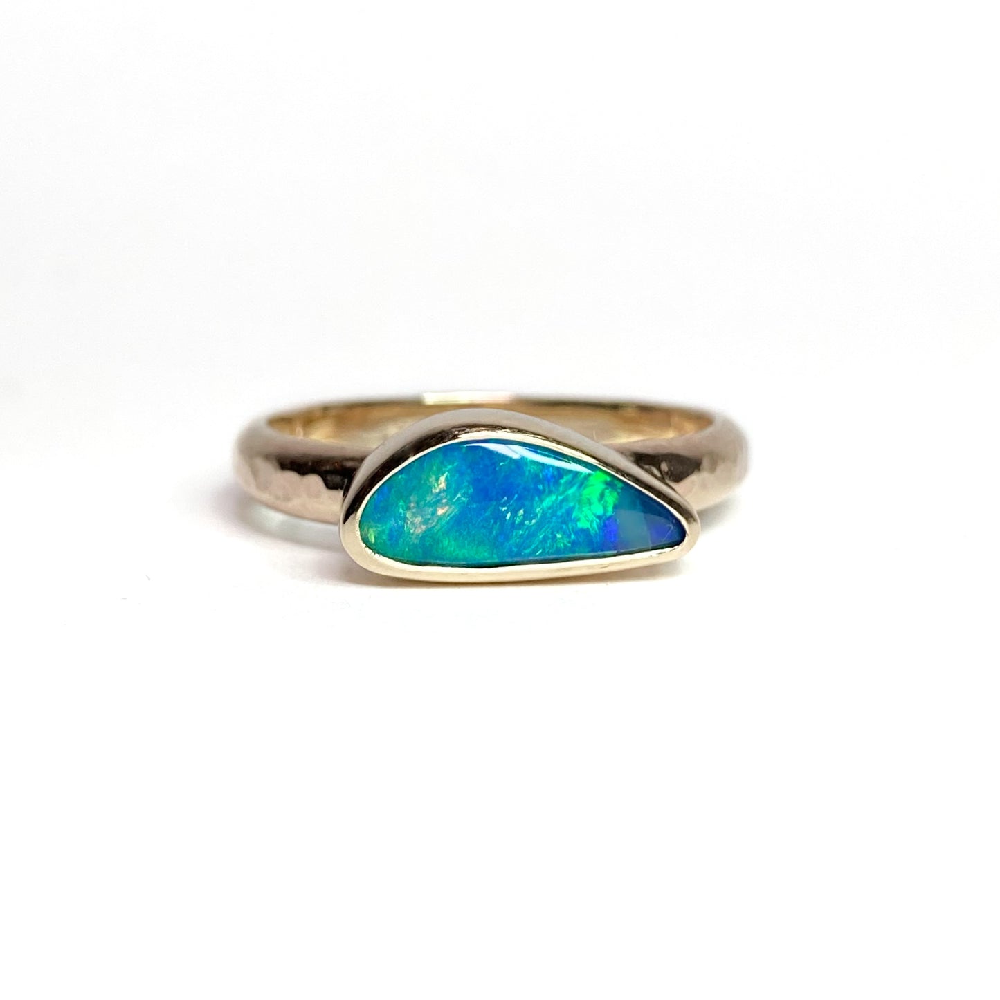 Gold Opal ring from Winton Queensland