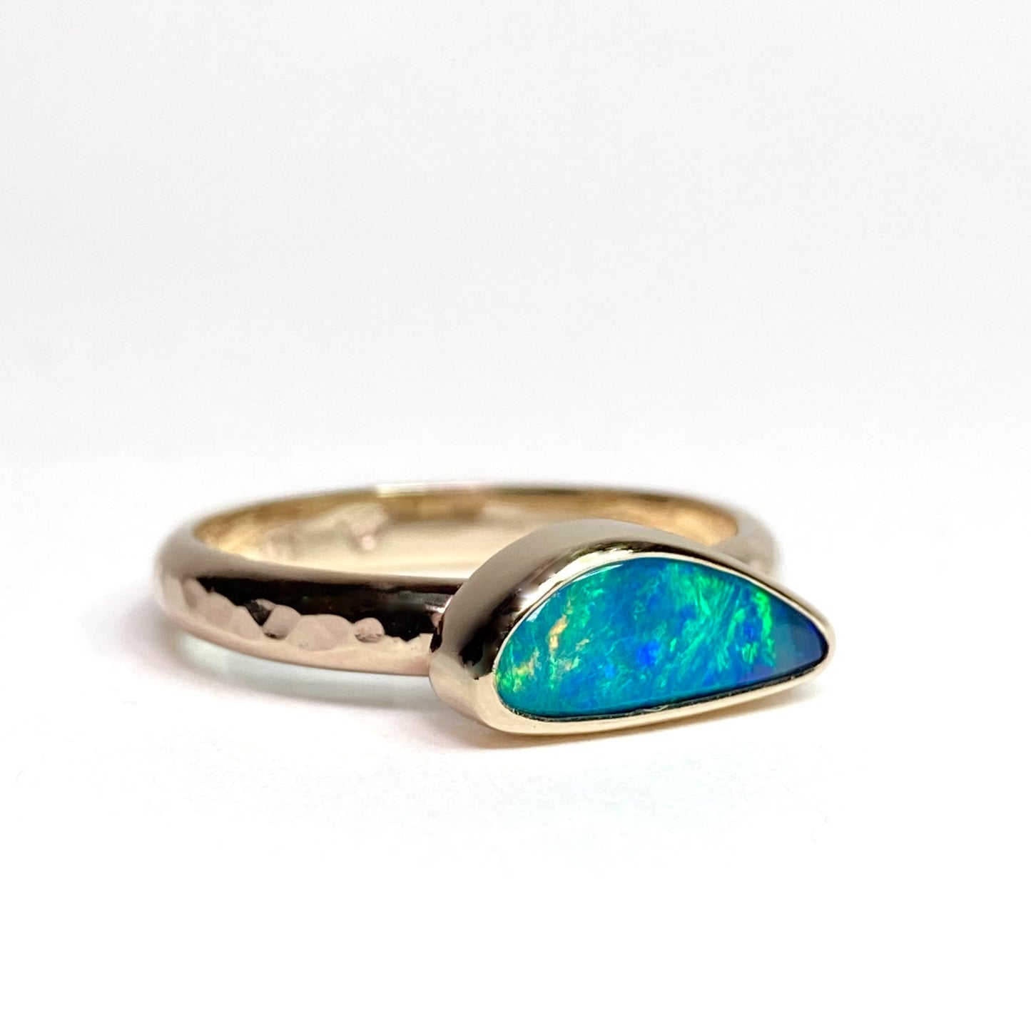 Gold Ocean Opal Ring