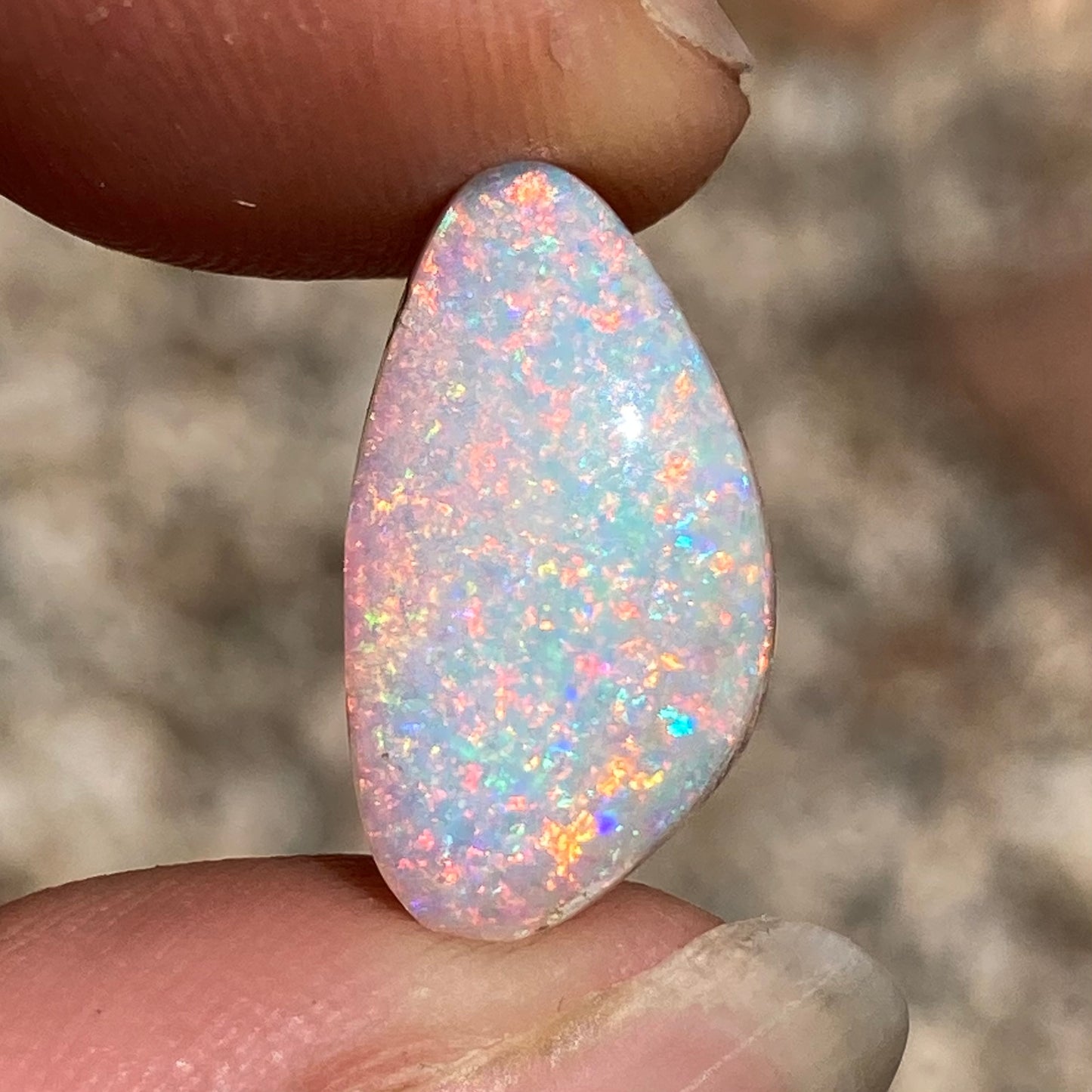 Pink Sparkling Pipe Opal