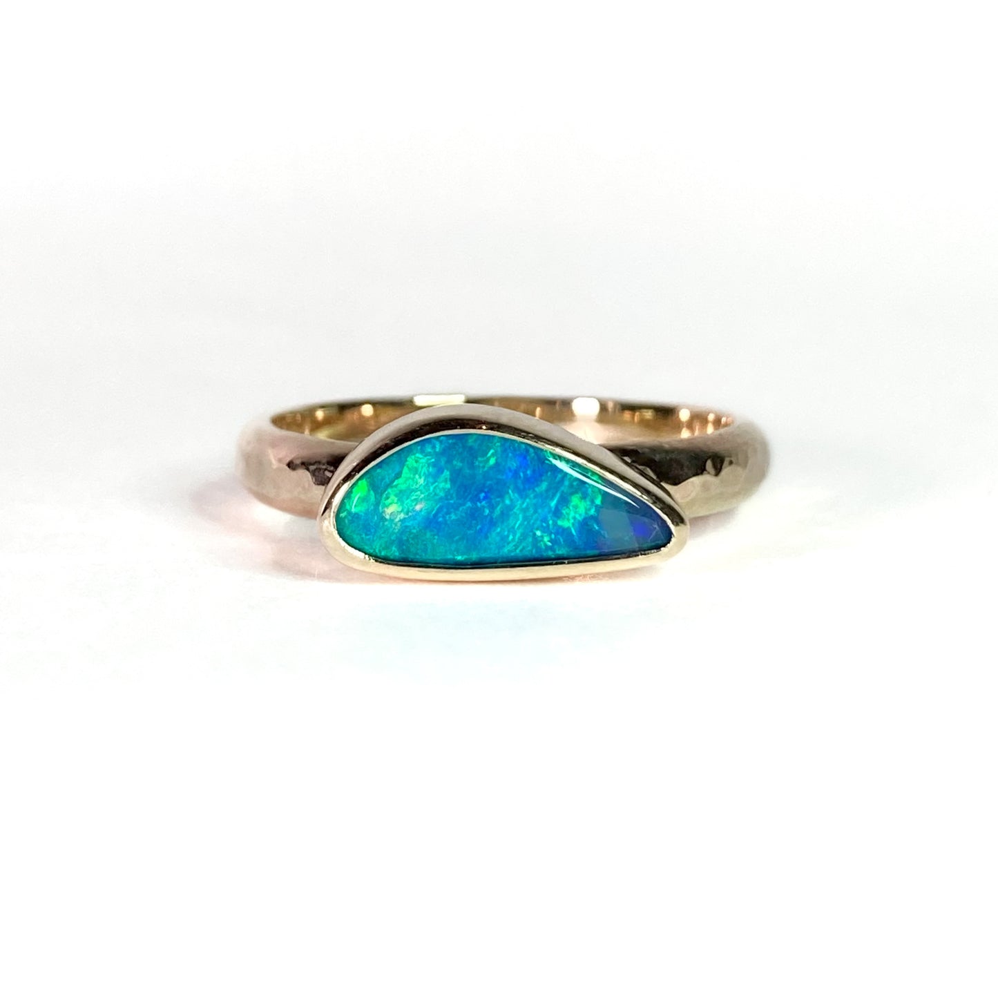 Gold opal ring