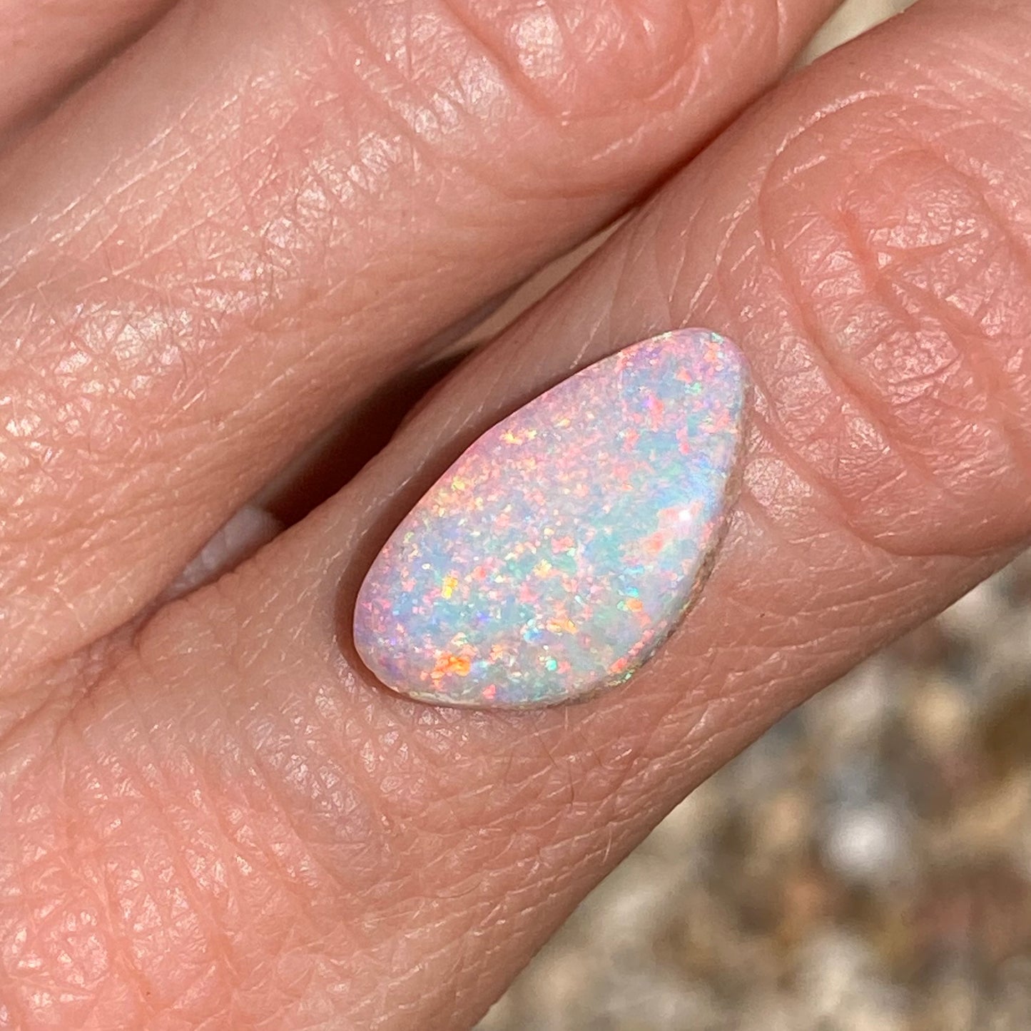 Pink Sparkling Pipe Opal
