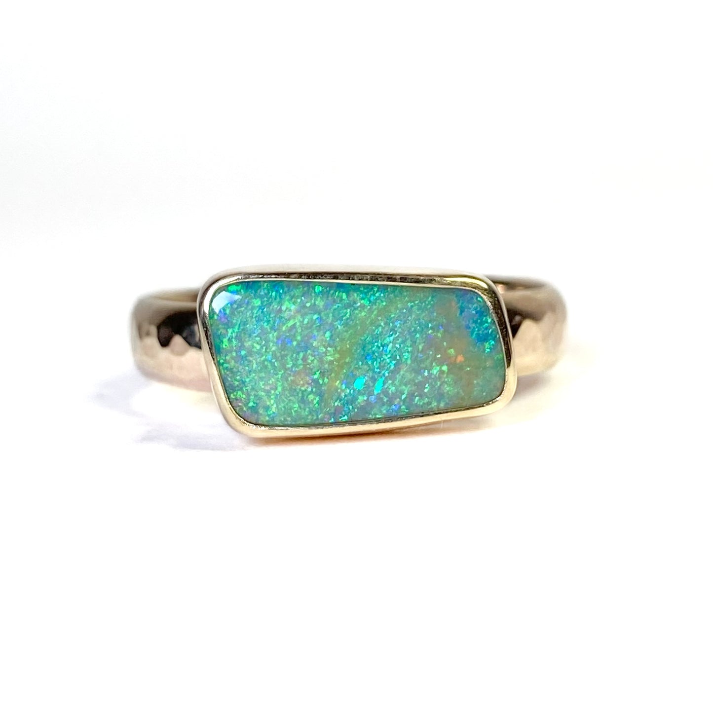 Gold Opal Stacking Ring