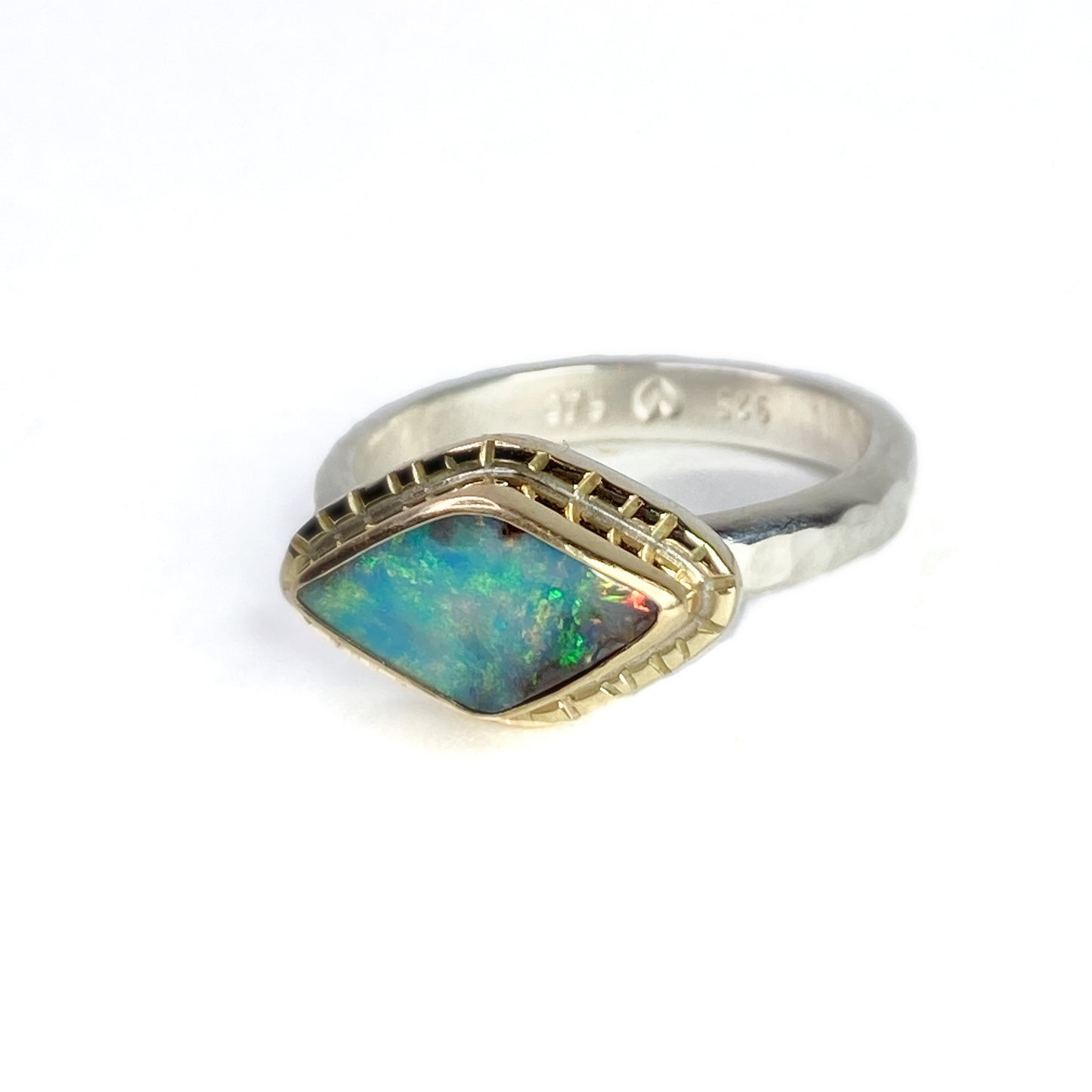 Golden Eye Opal Ring US 6 1/2