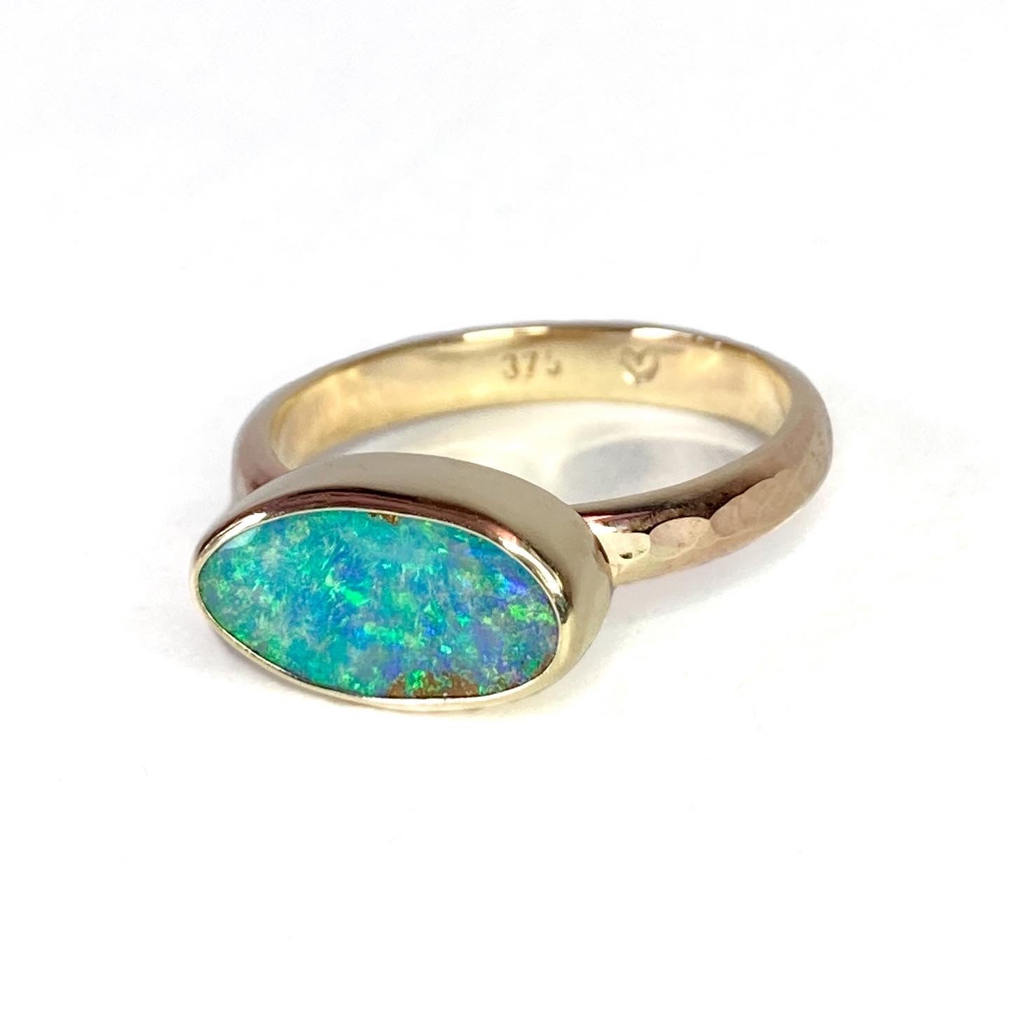 Gold Opal Ocean Ring