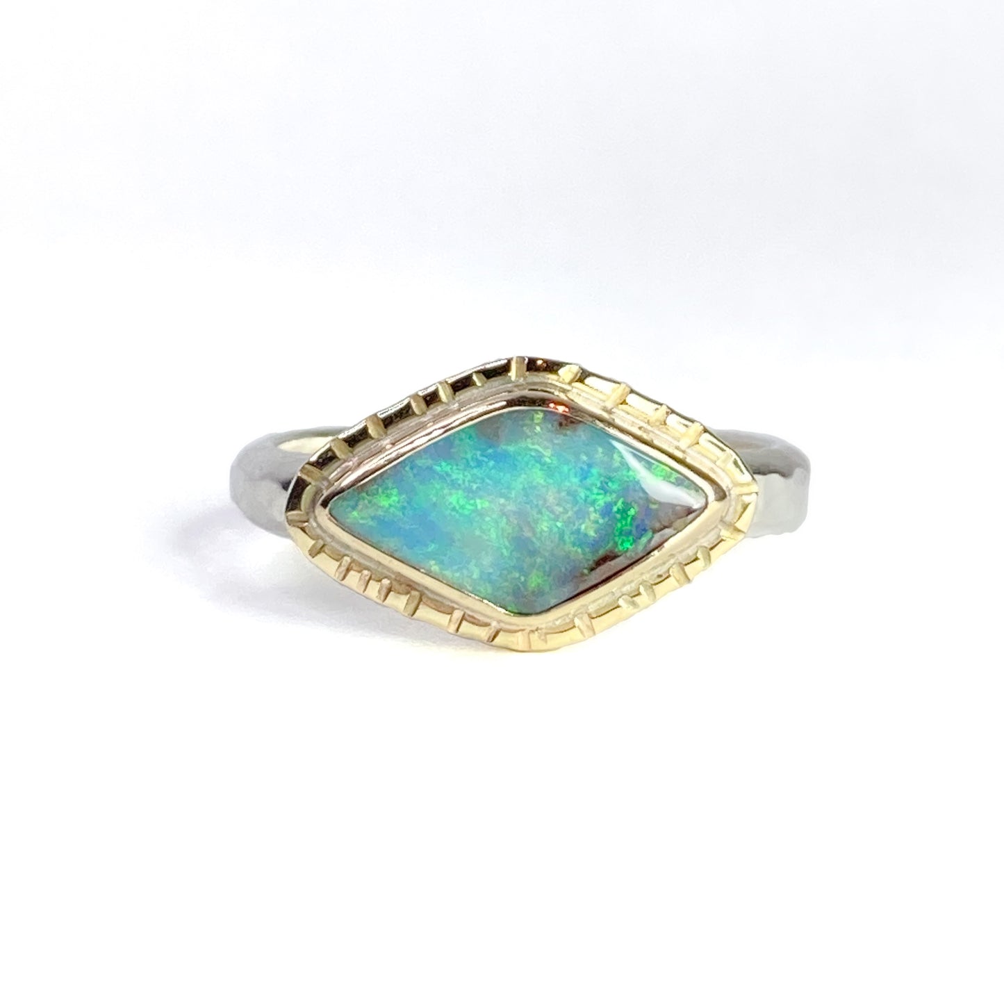 Golden Eye Opal Ring US 6 1/2