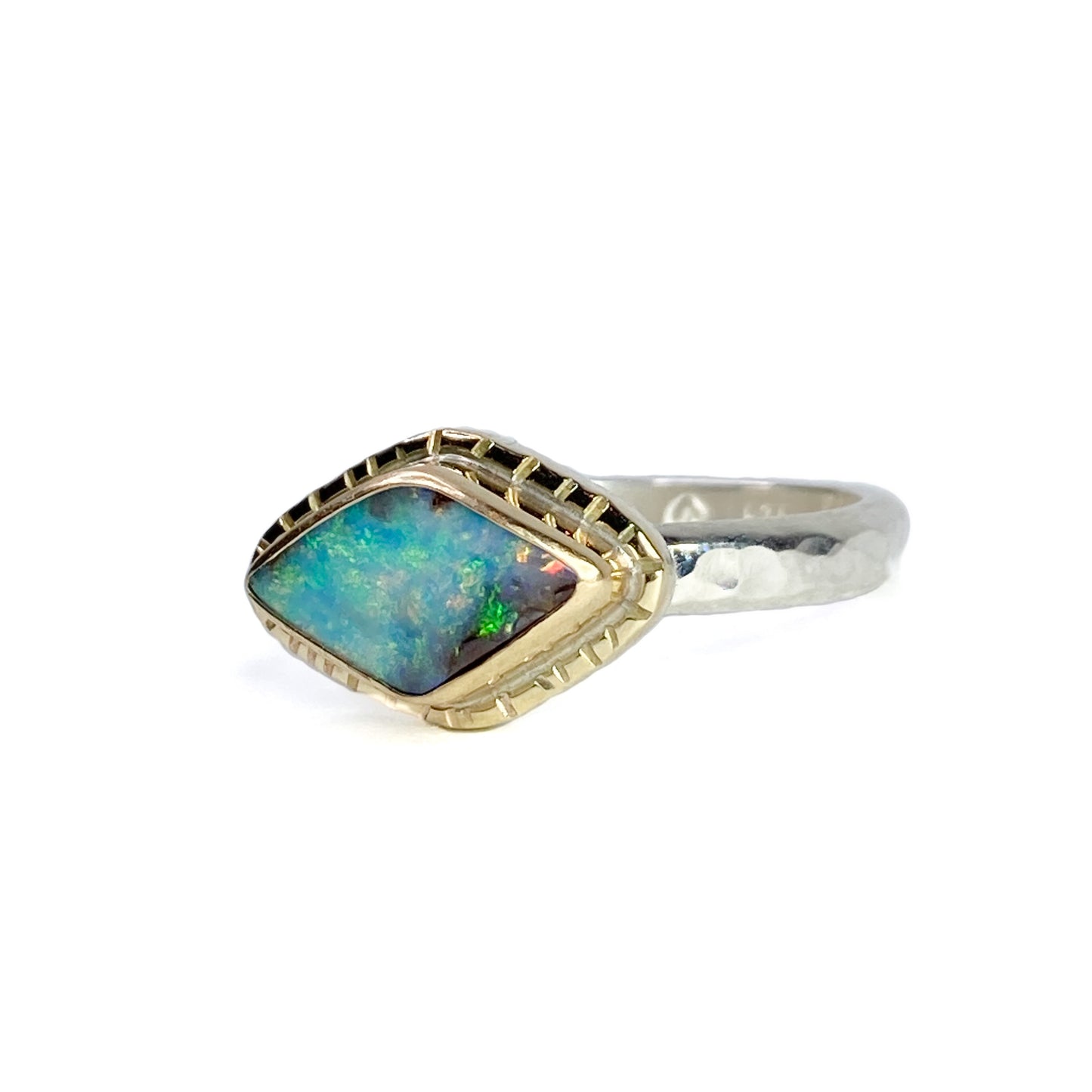 Golden Eye Opal Ring US 6 1/2