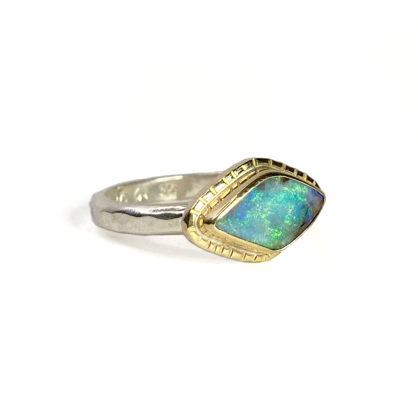 Golden Eye Opal Ring US 6 1/2