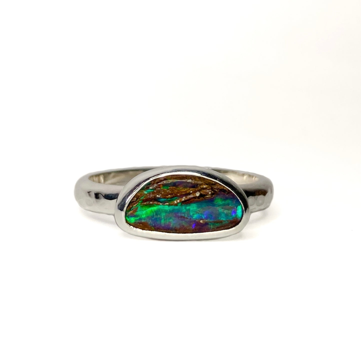 Silver Handmade Opal Ring