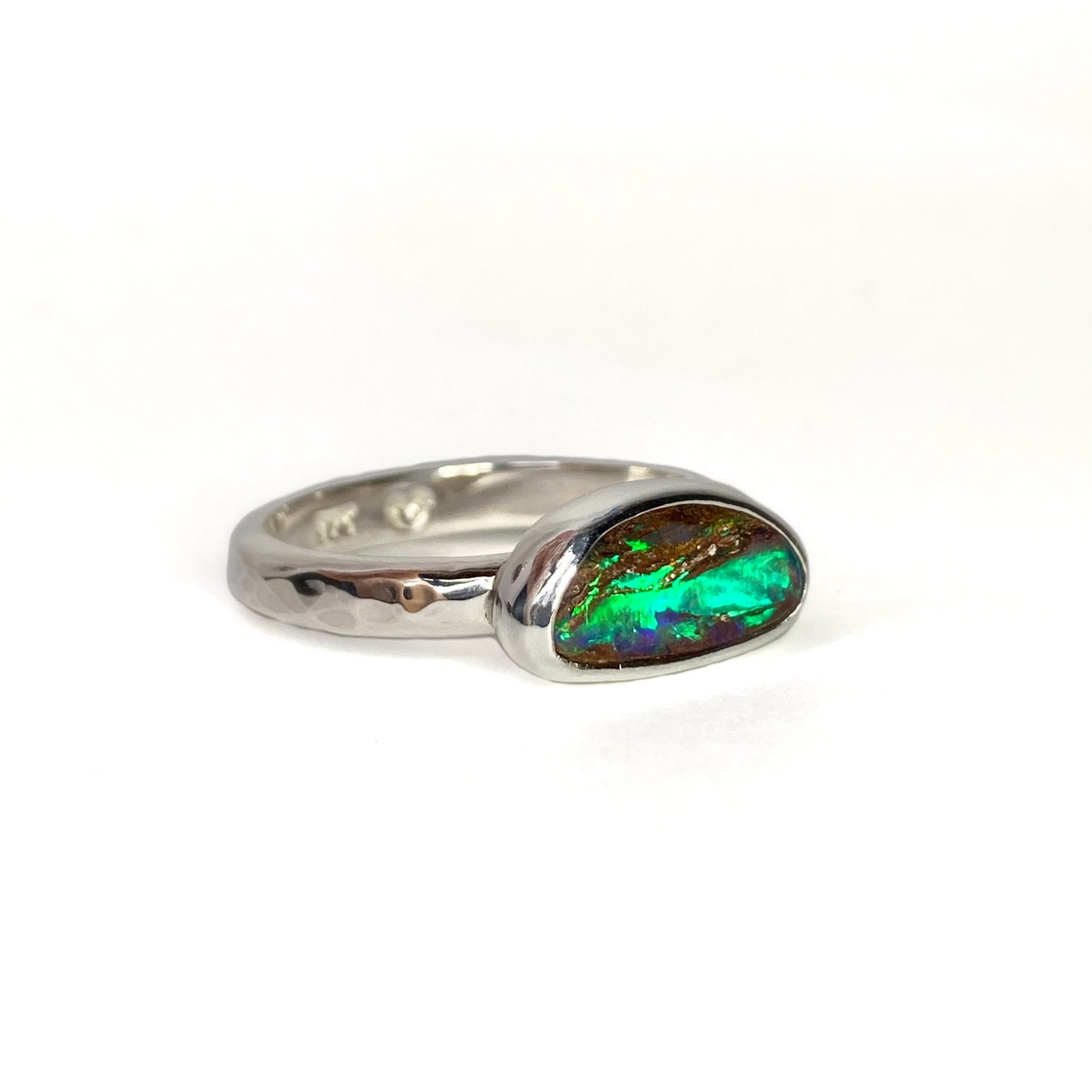 Silver Handmade Opal Ring